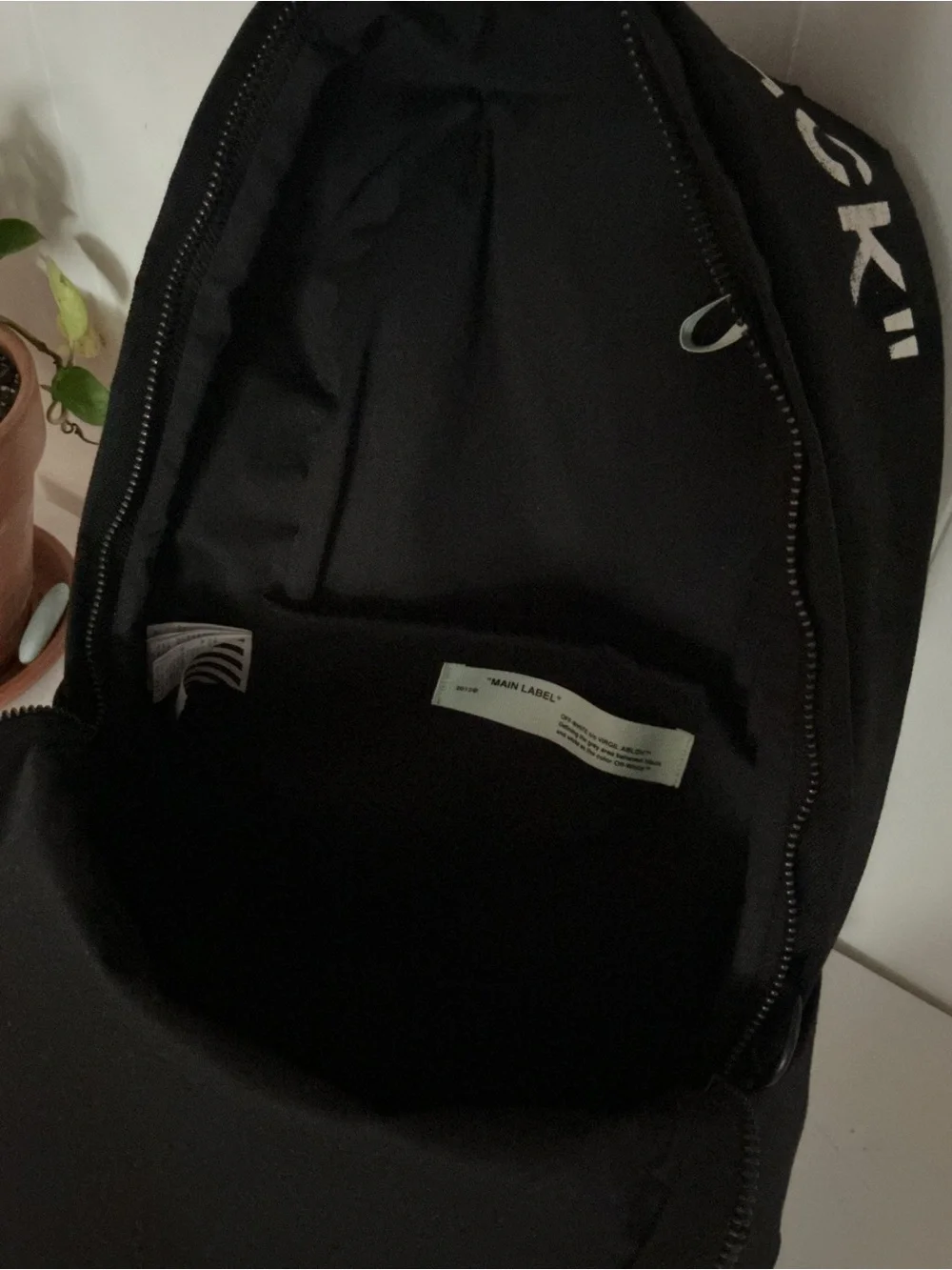 Off White Quote Backpack